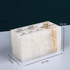 The Monolith Vanity Organizer – Hand-Carved Solid Marble