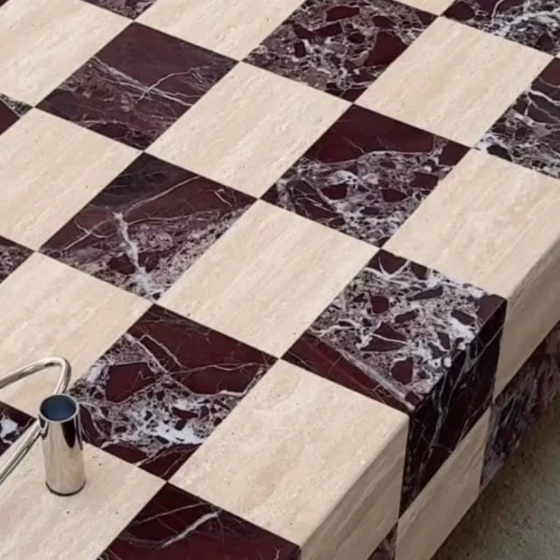 The Checkmate Stone Coffee Table